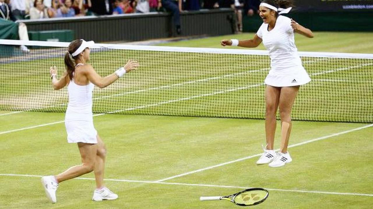 Sania Mirza won the Wimbledon Doubles title with Martina Hingis in 2015